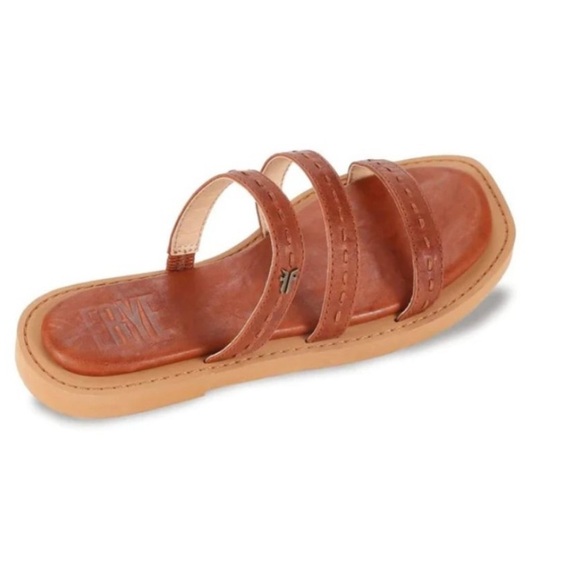 NWOT Frye Women's Faye Strappy Slide Brown Sandal Size 7.5 - Picture 3 of 14